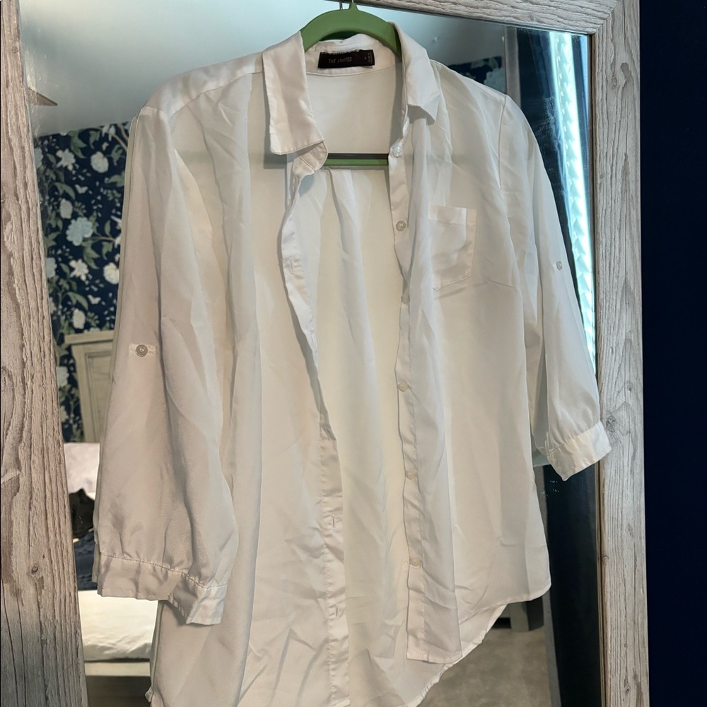 White Button Down Blouse